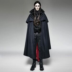 PUNK RAVE LESTAT‎ CLOAK MANTEL VICTORIAN GOTHIC VAMPIRE Y-709 $220rt sz 3XL NWT